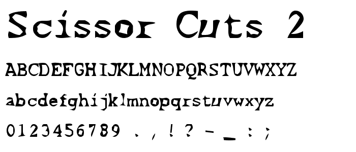 Scissor Cuts 2 font